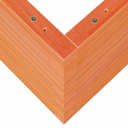 Plantekasse 110x40x45,5 cm massivt fyrretræ gyldenbrun