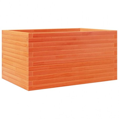 Plantekasse i massivt fyrretræ 90 x 60 x 45,5 cm - gyldenbrun