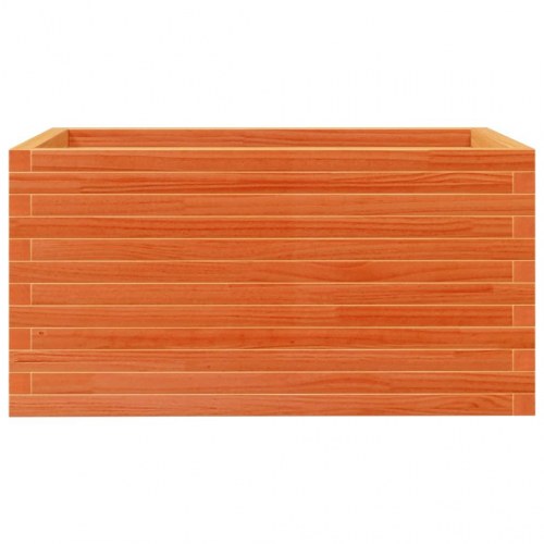 Plantekasse i massivt fyrretræ 90 x 60 x 45,5 cm - gyldenbrun