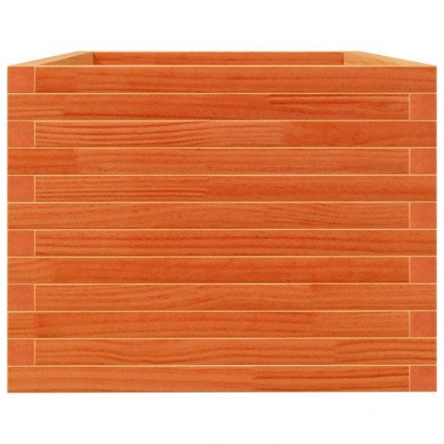 Plantekasse i massivt fyrretræ 90 x 60 x 45,5 cm - gyldenbrun