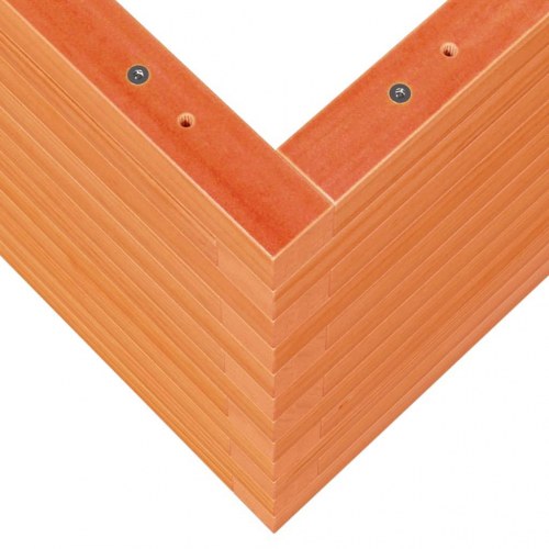 Plantekasse i massivt fyrretræ 90 x 60 x 45,5 cm - gyldenbrun