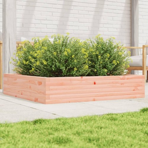 Plantekasse 110×110×23 cm i massivt douglasgran - firkantet blomsterkasse