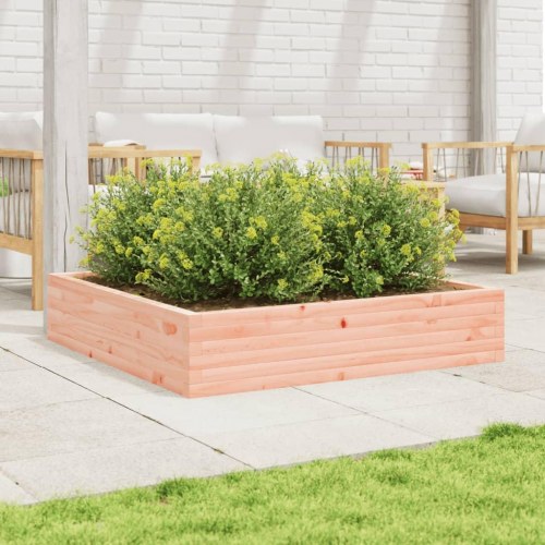 Plantekasse 110×110×23 cm i massivt douglasgran - firkantet blomsterkasse
