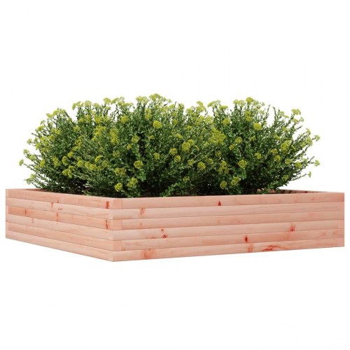 Plantekasse 110×110×23 cm i massivt douglasgran - firkantet blomsterkasse