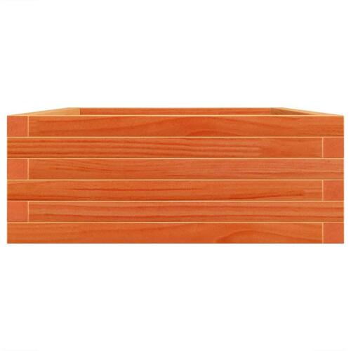 Plantekasse 90x60x23 cm massivt fyrretræ gyldenbrun