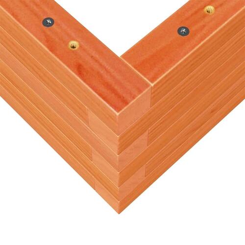 Plantekasse 90x60x23 cm massivt fyrretræ gyldenbrun