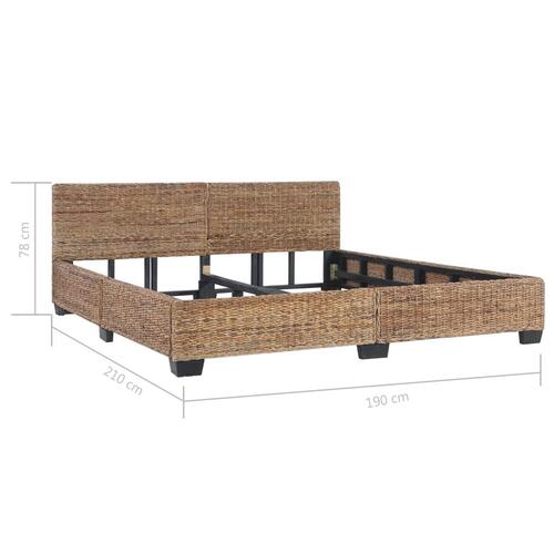 Sengestel 180 x 200 cm naturlig rattan