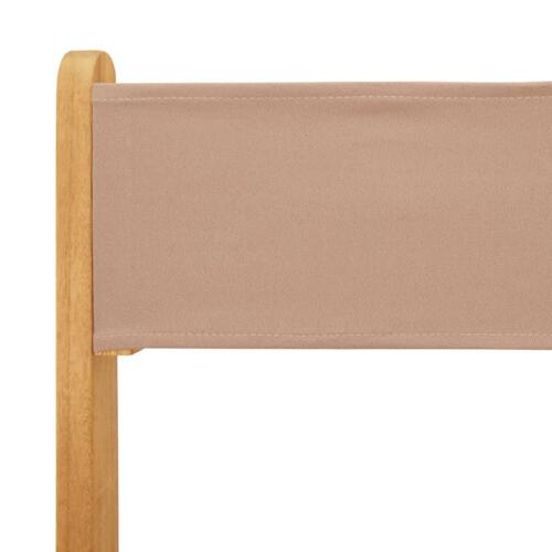 Foldbare havestole 6 stk. stof og massivt træ gråbrunt