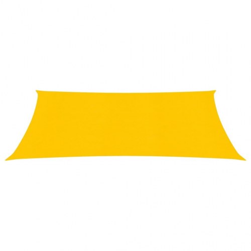 Solsejl 2,5 × 3,5 m - HDPE 160 g/m², gul rektangulær