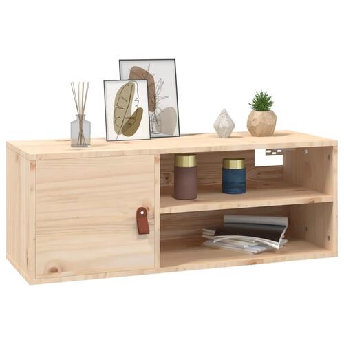Vægskab 80x30x30 cm massivt fyrretræ