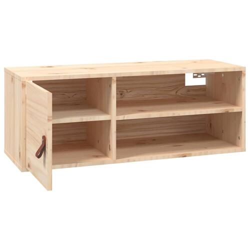 Vægskab 80x30x30 cm massivt fyrretræ