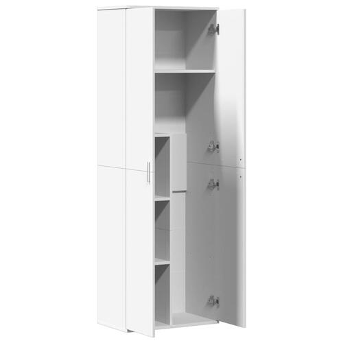 Højskab 60x35x180 cm konstrueret træ hvid