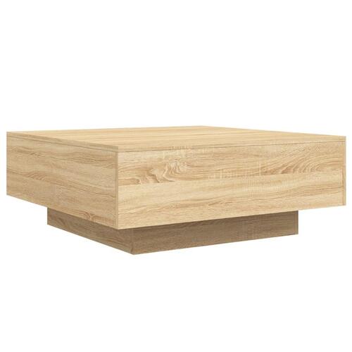 Sofabord 80x80x31 cm spånplade sonoma-eg