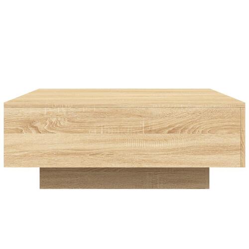 Sofabord 80x80x31 cm spånplade sonoma-eg