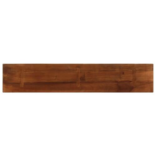 Bordplade 140x20x3,8 cm rektangulær massivt genbrugstræ