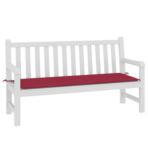 Hynde til havebænk 150x50x4 cm oxfordstof vinrød