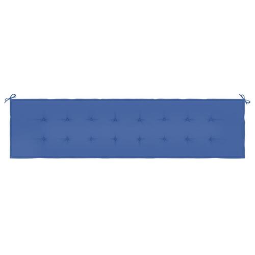 Hynde til havebænk 200x50x4 cm oxfordstof kongeblå