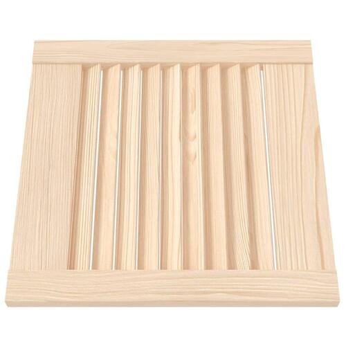 Skabslåger 2 stk. 39,5x39,4 cm lameldesign massivt fyrretræ