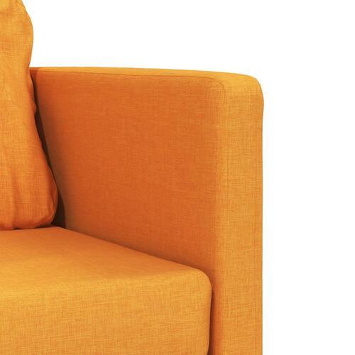 2-i-1 sovesofa 112x174x55 cm stof mørkegul