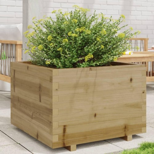 Plantekasse 70x70x49,5 cm imprægneret fyrretræ
