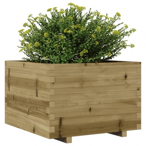 Plantekasse 70x70x49,5 cm imprægneret fyrretræ