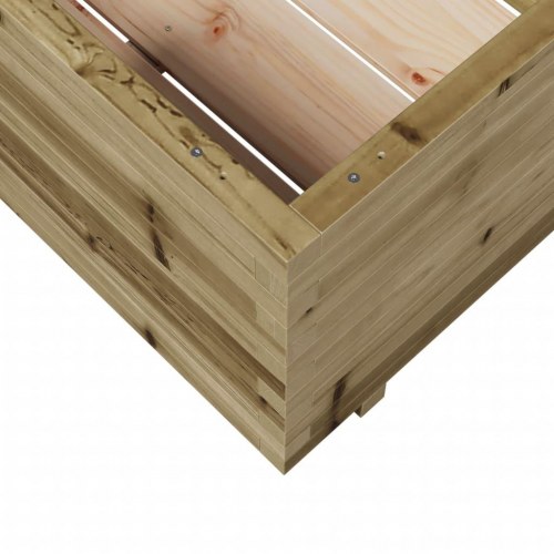 Plantekasse 70x70x49,5 cm imprægneret fyrretræ