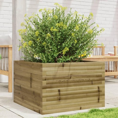 Plantekasse 70x70x45,5 cm imprægneret fyrretræ