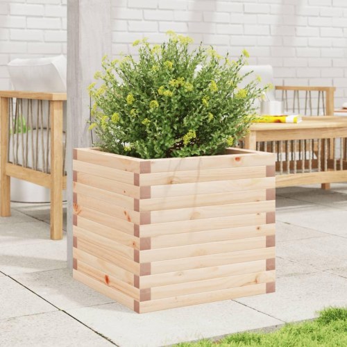 Plantekasse 50 × 50 × 45,5 cm - massivt fyrretræ