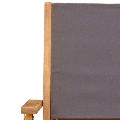 Foldbare havestole 6 stk. stof og massivt træ antracit