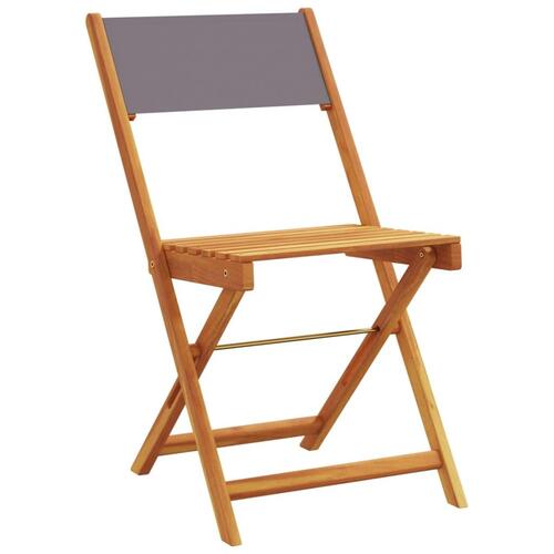 Foldbare havestole 6 stk. stof og massivt træ antracit