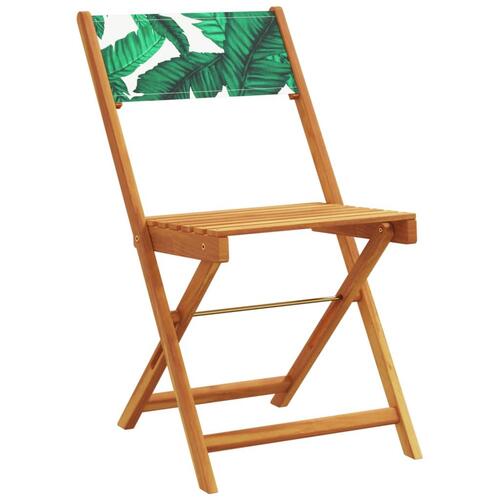 Foldbare havestole 6 stk. stof og massivt træ beige