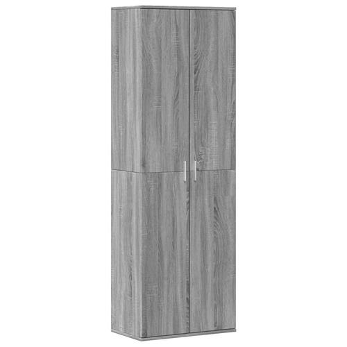 Højskab 60x35x180 cm konstrueret træ grå sonoma-eg