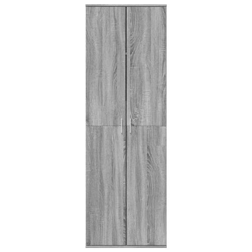 Højskab 60x35x180 cm konstrueret træ grå sonoma-eg