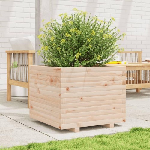 Plantekasse 60x60x49,5 cm massivt fyrretræ