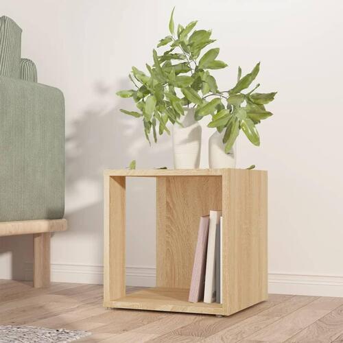 Sidebord 33x33x34,5 cm spånplade sonoma-eg