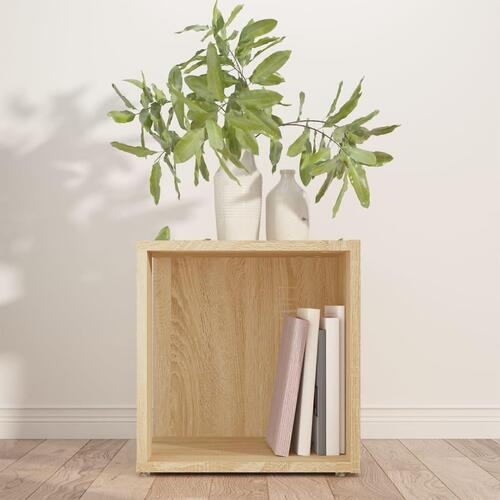 Sidebord 33x33x34,5 cm spånplade sonoma-eg