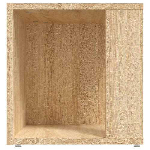 Sidebord 33x33x34,5 cm spånplade sonoma-eg