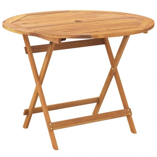 Spisebordssæt til haven 5 dele polypropylen + massivt træ beige