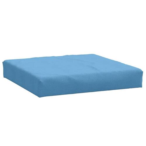 Pallehynde 60x60x9,5 cm stof meleret blå