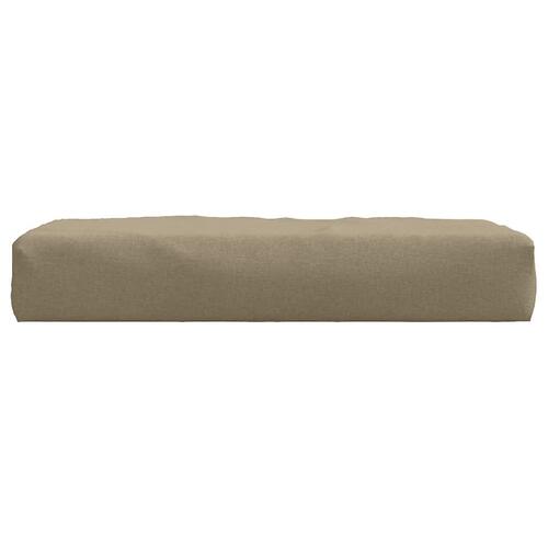Pallehynde 60x60x10 cm stof meleret gråbrun