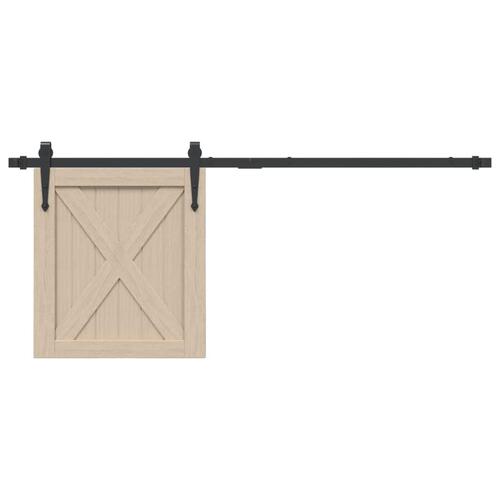 Mini-skydelågesæt 122 cm kulstofstål sort