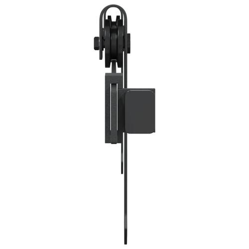 Mini-skydelågesæt 122 cm kulstofstål sort