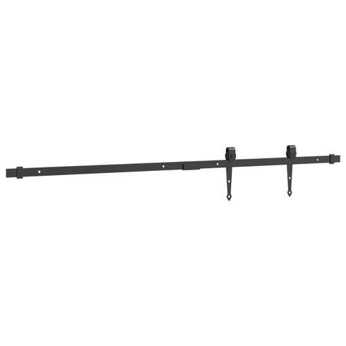 Mini-skydelågesæt 122 cm kulstofstål sort