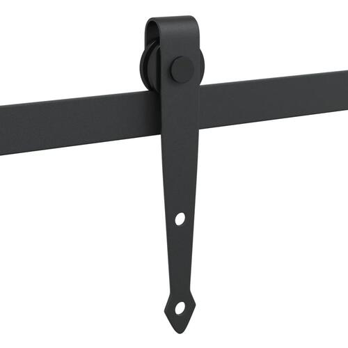 Mini-skydelågesæt 122 cm kulstofstål sort