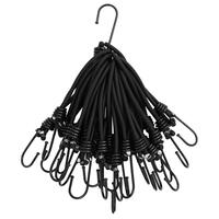Elastiksnore med kroge 25 stk. 17 cm