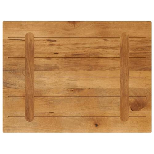 Bordplade 90x70x3,8 cm rektangulær massivt mangotræ