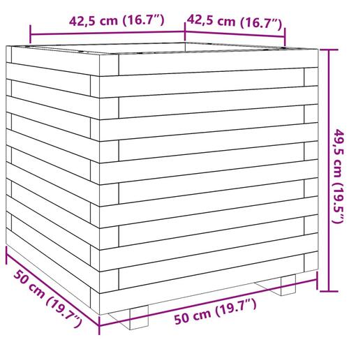 Plantekasse 50x50x49,5 cm massivt douglasgran