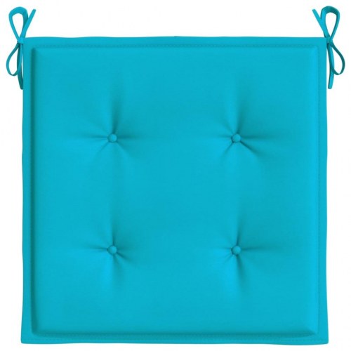Hynder til havestol - 4 stk., 40 × 40 × 4 cm, turkis