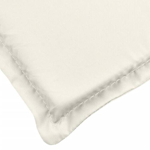 Hynde til liggestol 200x60x4 cm stof meleret cremefarvet