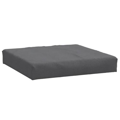 Pallehynde 60x60x9,5 cm stof meleret antracitgrå